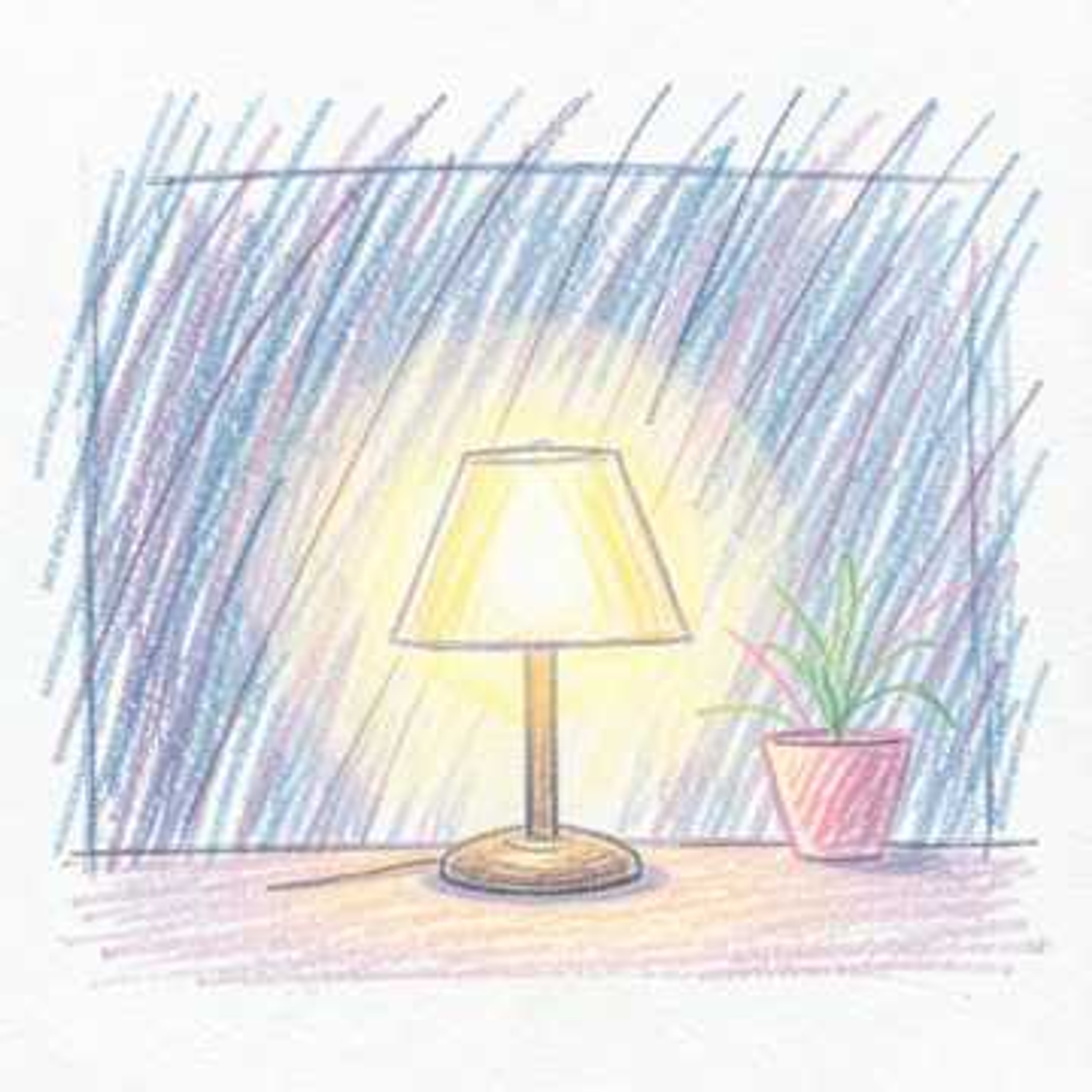 Desk Lamp Rain — Paper Clouds